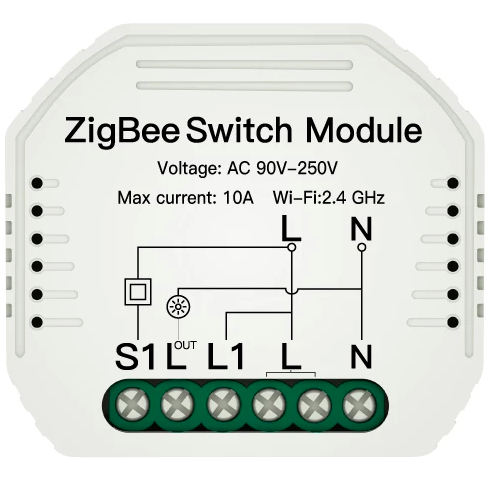 Zigbee реле сухой контакт